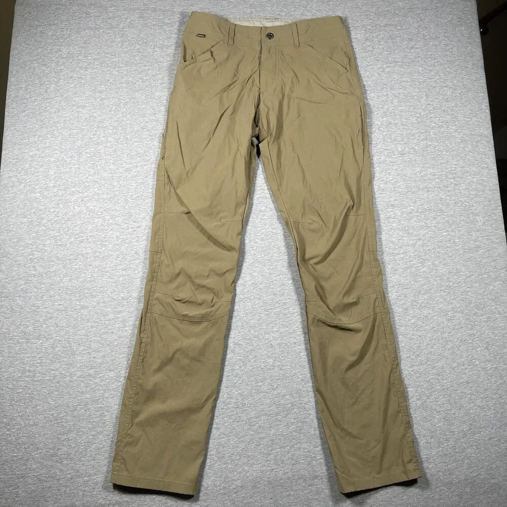 Kuhl Khakis Pants Mens 32x35 Green Trail Hiking Outdoor Lightweight Breathable